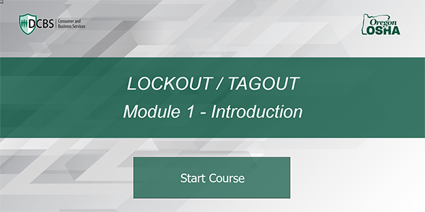 screen shot of online course