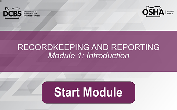 screen shot of online course