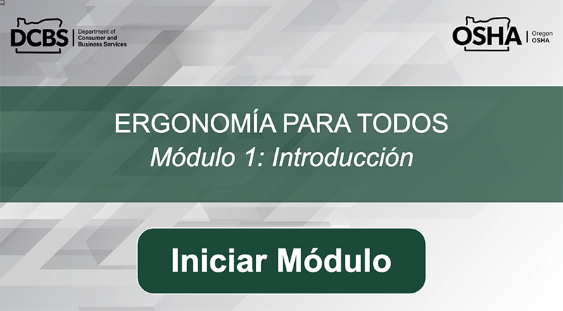 screen shot of online course