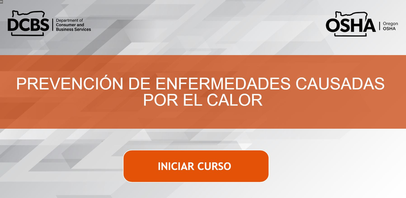 screen shot of online course