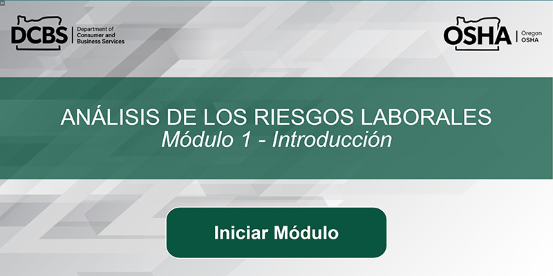 screen shot of online course