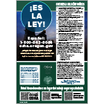 It's The Law! Safety and Health poster